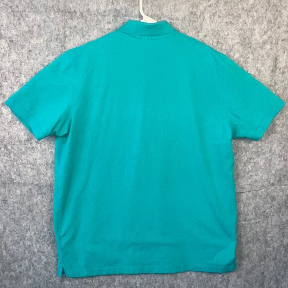 BOSS Hugo Boss Polo Shirt Men's XL Turquoise Pima Cotton Embroidered Logo - Picture 2 of 11